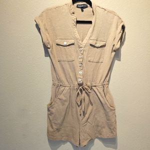 Derek Heart Romper Tan Size Medium